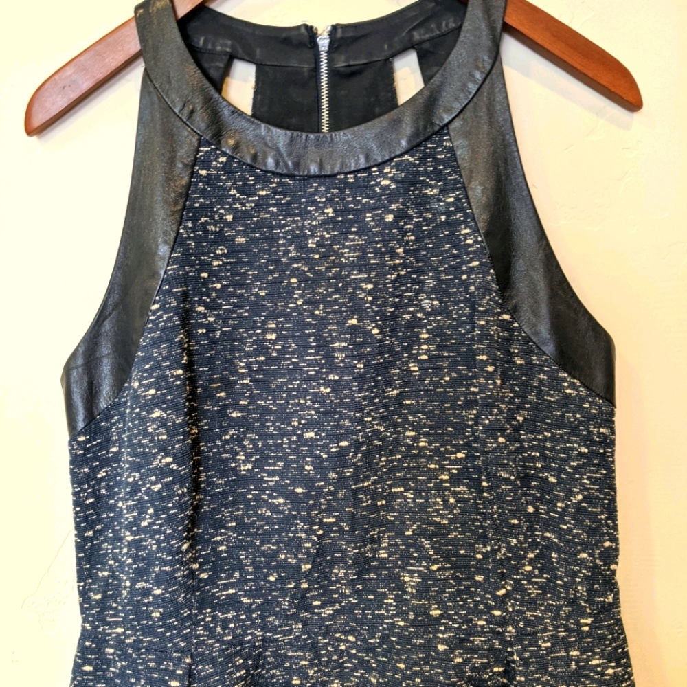 Sea New York blue cream tweed dress - Picture 4 of 10